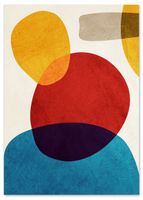 Plakat kolorowa abstrakcja obraz na ścianę 40x50 cm