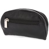 etui na klucze bellugio ze skóry naturalnej - czarne