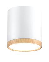 Tuba 5W LED 4000K drewniany+biały śr. 6,8 cm