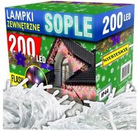 SOPLE FLASH 200 LED ZEWNĘTRZNE NIEBIESKIE CHOINKOWE lampki