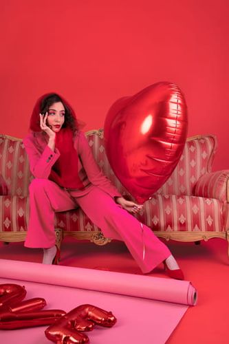 Balon foliowy Serce, 45cm, czerwony na Arena.pl