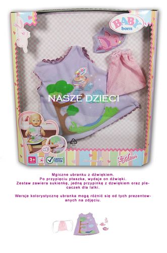 BABY BORN 810514 MAGICZNE UBRANKO Z DZWIEKIEM na Arena.pl