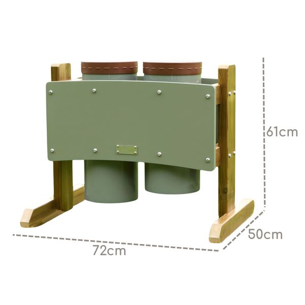 MASTERKIDZ Dwa Bębny Konga Wolnostojące Outdoor zdjęcie 6
