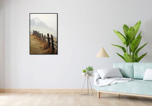 Plakat 61x90,5cm Spowity Mgłą na Arena.pl