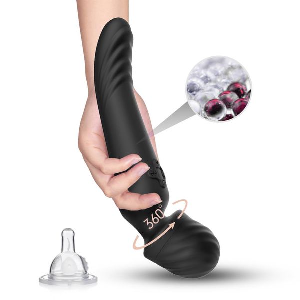 Masażer Łechtaczki Podgrzewany Wibrator 22Cm 9Tryb zdjęcie 6