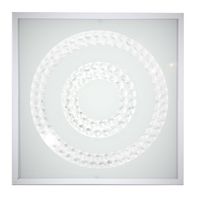 Lux plafon 29x29 16W LED 4000K biały podwójny ring