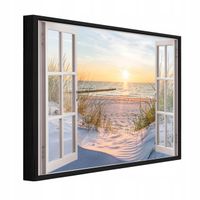 Obraz W Ramie Na Płótnie Do Sypialni Salonu Okno 120x80