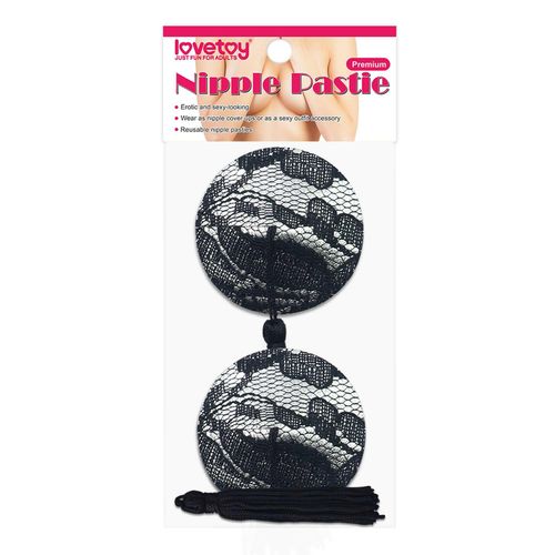 Reusable Black Lace Round Tassel Nipple Pasties na Arena.pl