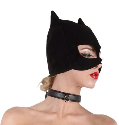 czarna maska kota bad kitty na Arena.pl