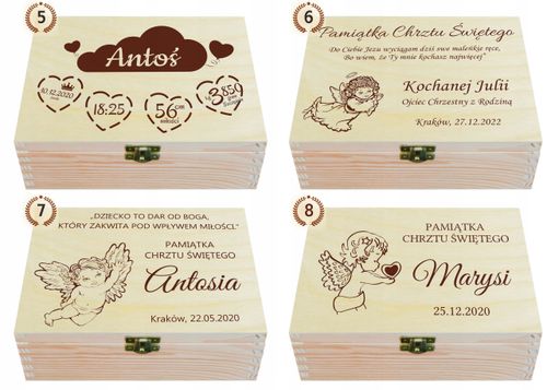 PUDEŁKO WSPOMNIEŃ PREZENT CHRZEST ROCZEK METRYCZKA na Arena.pl