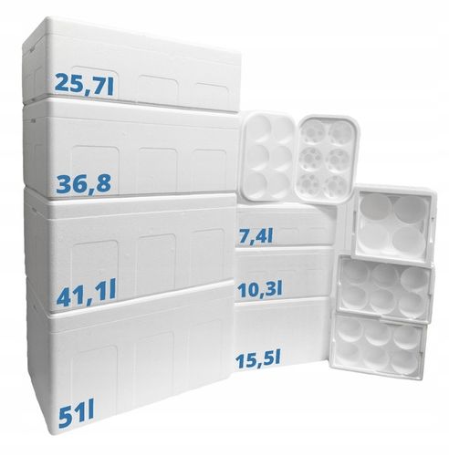STYROBOX 51L pojemnik izotermiczny LODÓWKA TERMO OPAKOWANIE TERMOIZOLACYJNE na Arena.pl