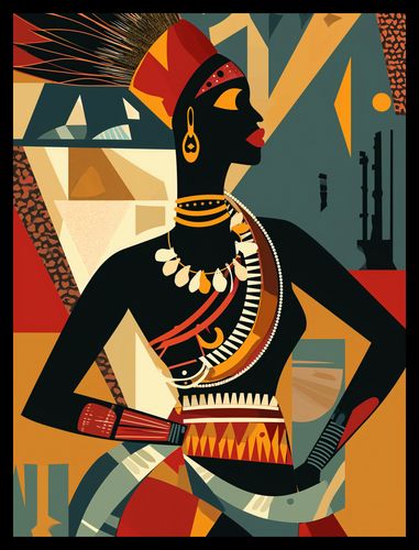 Plakat 30x40cm Afrykańska Mozaika na Arena.pl