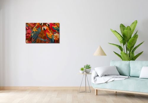 Obraz 70x40cm Kolorowe Ary na Arena.pl