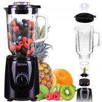 Blender DUŻY KIELICH SZKLANY soków warzyw owoców koktajli KRUSZY LÓD 1,5 L