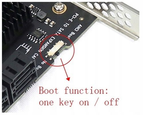 Kontroler Konwerter Adapter Karta Rozszerzeń PCI-E 1X Na 10X SATA 3 na Arena.pl