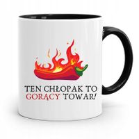 Kubek Prezent Czarny Dla Chłopaka Gorący Towar Z Nadrukiem Ze Zdjęciem