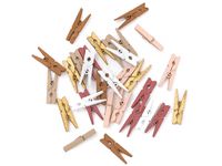 KLAMERKI DREWNIANE 3 CM 30 SZTUK VINTAGE CEOZ-172 DP CRAFT