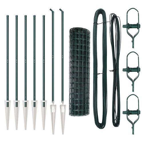 Ogrodzenie z słupkami Zielony 1.2 x 10 m Stal na Arena.pl