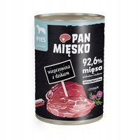 Pan Mięsko karma mokra PIES Wieprzowina z dzikiem 6x400g