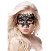 princess - black lace mask