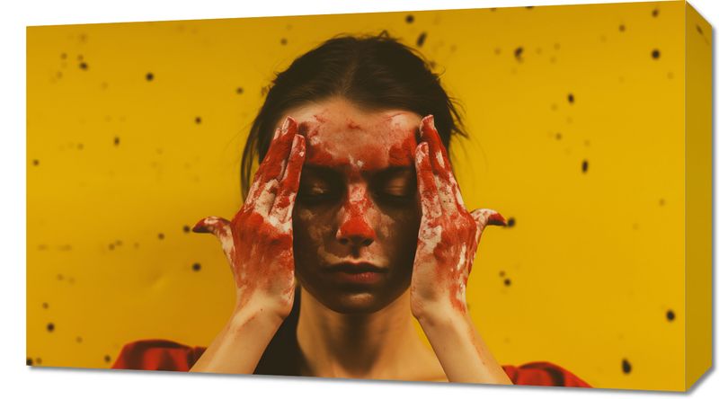 Obraz 70x40cm Dotyk Ekspresji Własnej zdjęcie 1