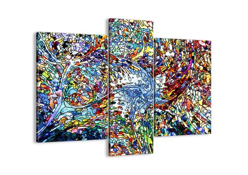 Obraz Na Płótnie - Kompozycja Barw - 95X80 Cm - Cb95X80-4045 na Arena.pl