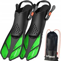 PŁETWY DO NURKOWANIA PŁYWANIA SNORKELINGU REGULOWANE NA WAKACJE BEON