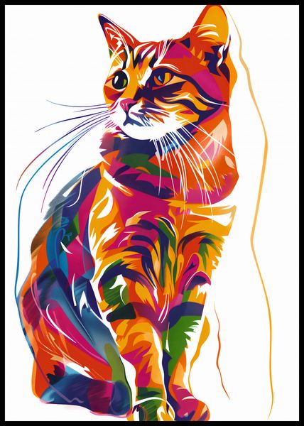 Plakat 59,4x84,1cm Nasycony Kot zdjęcie 2