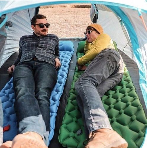 MATA SAMOPOMPUJĄCA KARIMATA 200cm MATERAC LEKKI SAMOPOMPUJĄCY DO NAMIOTU na Arena.pl