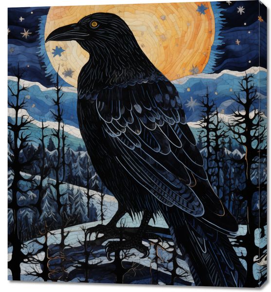 Obraz 90x100cm Kruczy Mąciciel zdjęcie 1