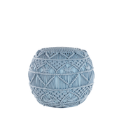Puf ø 40 cm niebieski KAYSERI