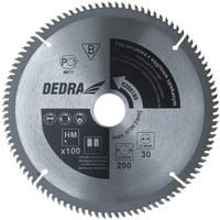 piła tarczowa do aluminium 205*30mm/100z - dedh205100