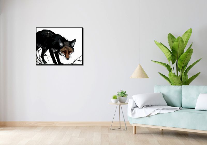 Plakat 76x60,5cm Nieufny Lis zdjęcie 4