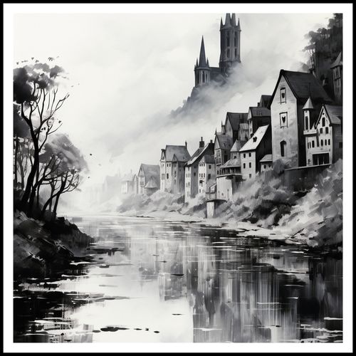 Plakat 100x100cm Mglisty Refleks na Arena.pl