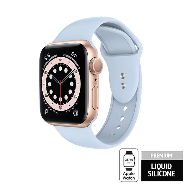 Crong Liquid - Pasek do Apple Watch 38/40mm (błękitny) zdjęcie 5