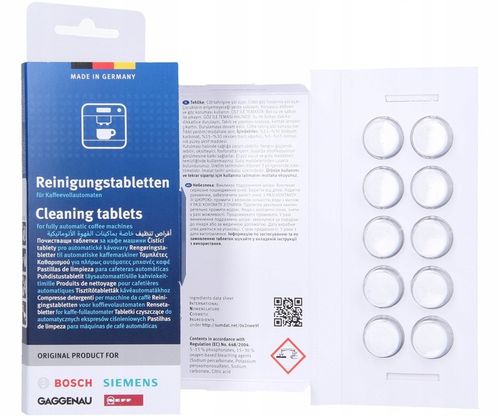 ORYGINALNE TABLETKI czyszczące ekspresów SIEMENS | 10szt TZ60001 na Arena.pl