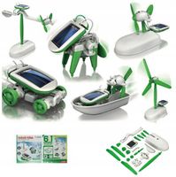 ZESTAW SOLARNY EDUKACYJNY POJAZDY 6 w 1 21 ELEMENTÓW