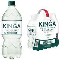 6x Naturalna Woda Mineralna Kinga Pienińska naturalna 1000 ml