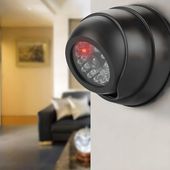 4x ATRAPA KAMERY PRZEMYSŁOWEJ KAMERA KOPUŁKA MIGAJĄCA DIODA LED