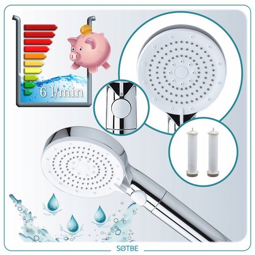 Prysznicowa słuchawka z filtrem bawełnianym SOTBE TIRSO LARK-SOHE-17 na Arena.pl