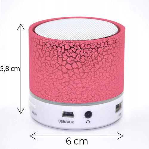 GŁOŚNIK BEZPRZEWODOWY PRZENOŚNY BLUETOOTH LED na Arena.pl