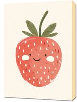 Obraz 50x70cm Wzory dla Dzieci, Dziewczynki i Chłopca - Truskawka