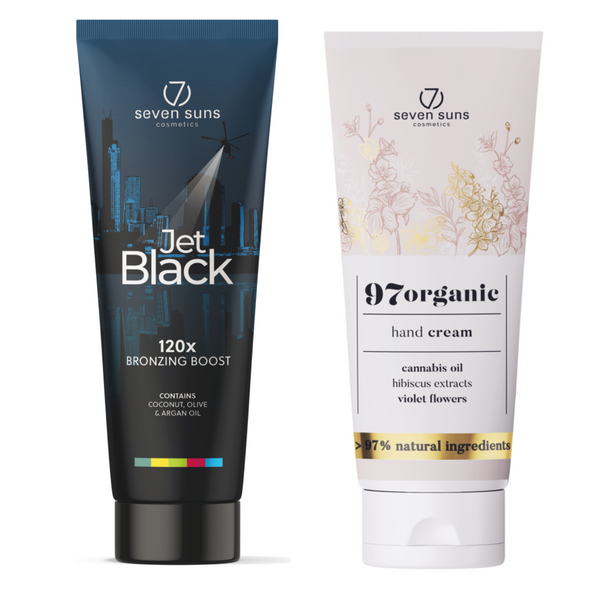 7suns Jet Black Bronzer 250ml + Krem Do Rąk 75ml Gratis zdjęcie 1