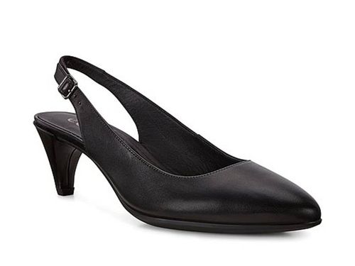 ECCO Czółenka damskie - Shape 45 Pointy Sleek - rozmiar 36 - czarne, skóra na Arena.pl