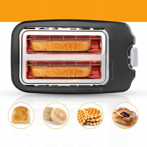 TOSTER OPIEKACZ KANAPEK 7 POZIOMÓW 750W 2 KROMKI na Arena.pl