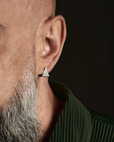 Srebrny kolczyk THE ROCK na Arena.pl