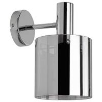 Loftowa LAMPA ścienna DONATI 5248 Rabalux szklany kinkiet do salonu chrom