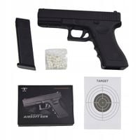 PISTOLET METALOWY GLOCK REPLIKA 1000 KULEK GRATIS