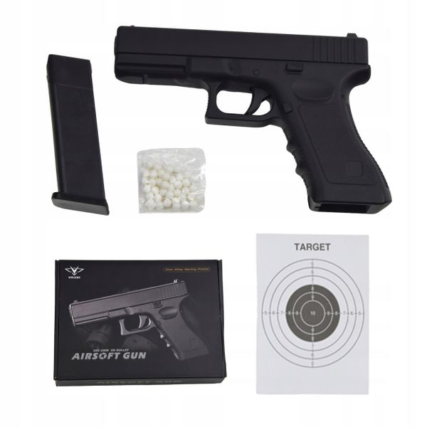 PISTOLET METALOWY GLOCK REPLIKA 1000 KULEK GRATIS zdjęcie 1