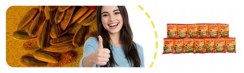 SŁONECZNIK PRAŻONY TURECKI MIRASOL 80G Z PRZYPRAWAMI 13 SZTUK na Arena.pl